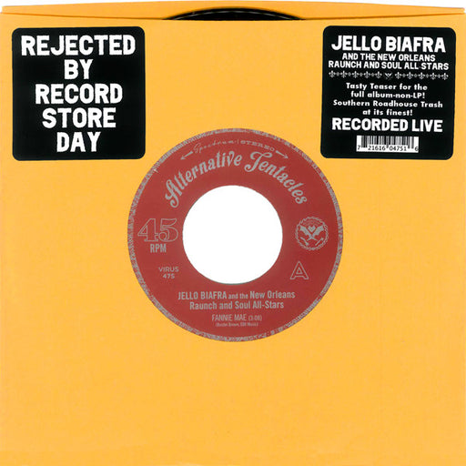 Jello Biafra And The New Orleans Raunch And Soul All-Stars – Fannie Mae 7" vinyl record, image 1 of 3