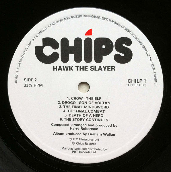 Harry Robertson – Hawk The Slayer LP vinyl record, image 4 of 4