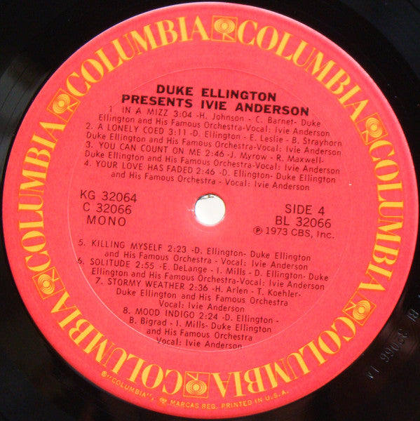 Duke Ellington, Ivie Anderson – Duke Ellington Presents Ivie Anderson (2xLP) LP vinyl record, image 7 of 10