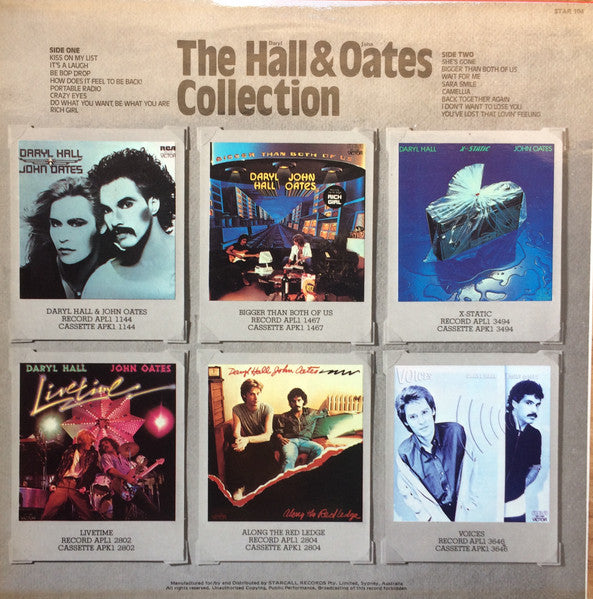 Daryl Hall & John Oates – The Hall & Oates Collection LP vinyl record, image 2 of 4