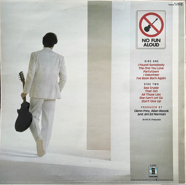 Glenn Frey – No Fun Aloud LP vinyl record, image 2 of 8