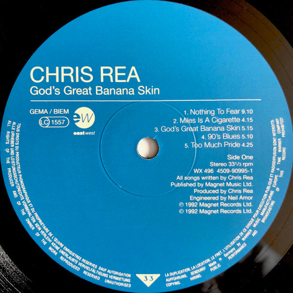 Chris Rea – God's Great Banana Skin LP vinyl record, image 3 of 4
