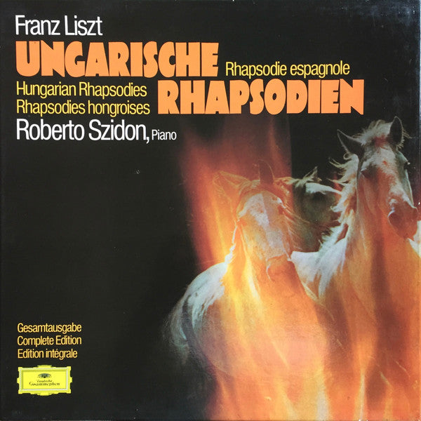 Franz Liszt, Roberto Szidon – Ungarische Rhapsodien (3xLP) LP vinyl record, image 1 of 10