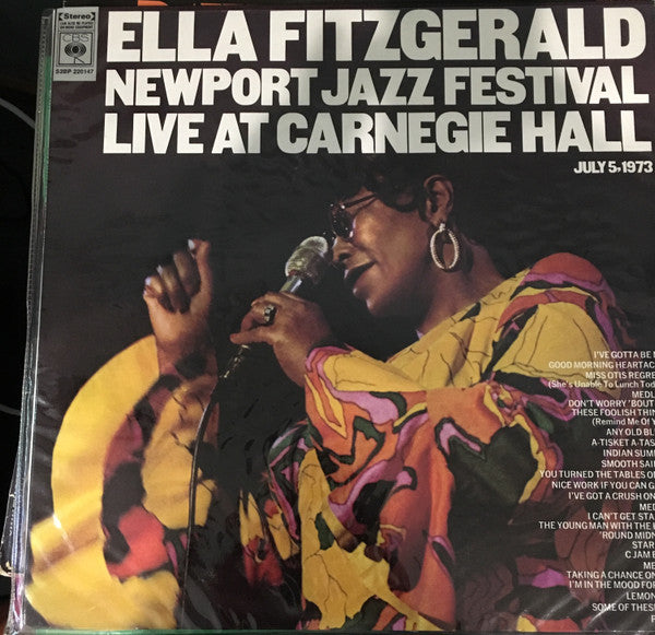 Ella Fitzgerald – Newport Jazz Festival Live At Carnegie Hall, July 5, 1973 (2xLP) LP vinyl record, image 1 of 2
