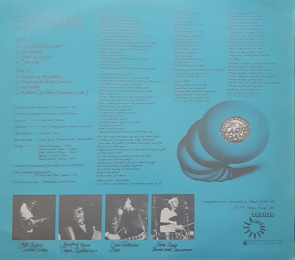 Manfred Mann's Earth Band – Nightingales & Bombers LP vinyl record, image 2 of 4