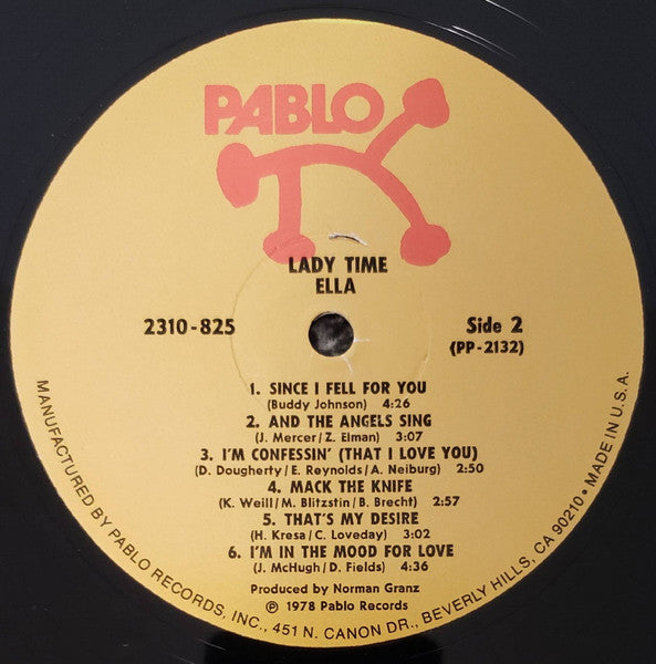 Ella Fitzgerald – Lady Time LP vinyl record, image 4 of 4