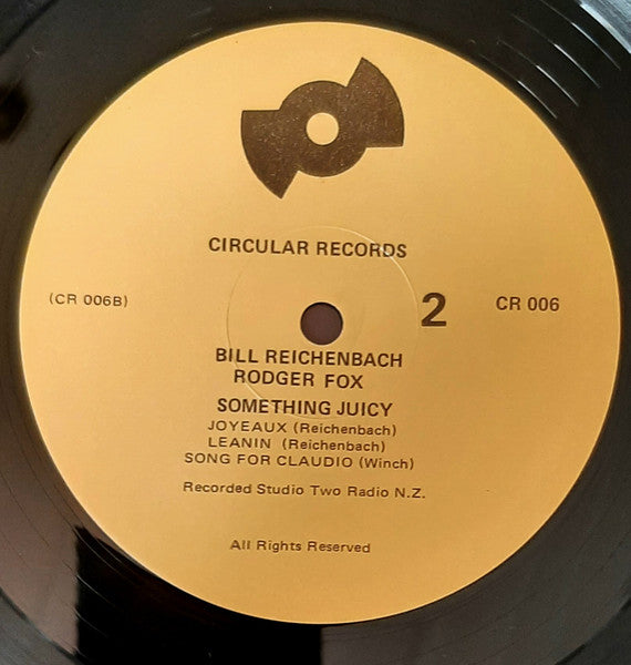 Bill Reichenbach, Rodger Fox – Something Juicy LP vinyl record, image 4 of 4