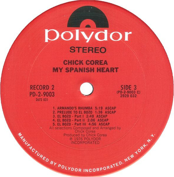 Chick Corea – My Spanish Heart (2xLP) LP vinyl record, image 5 of 9