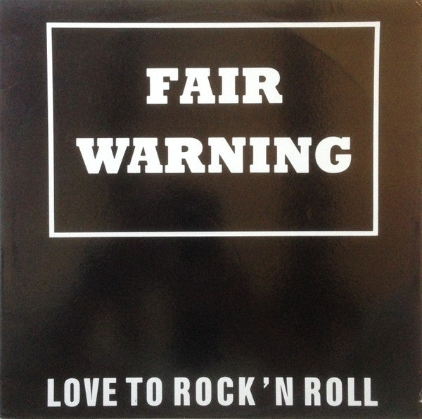 Fair Warning – Love To Rock 'n Roll 12" vinyl record, image 1 of 5