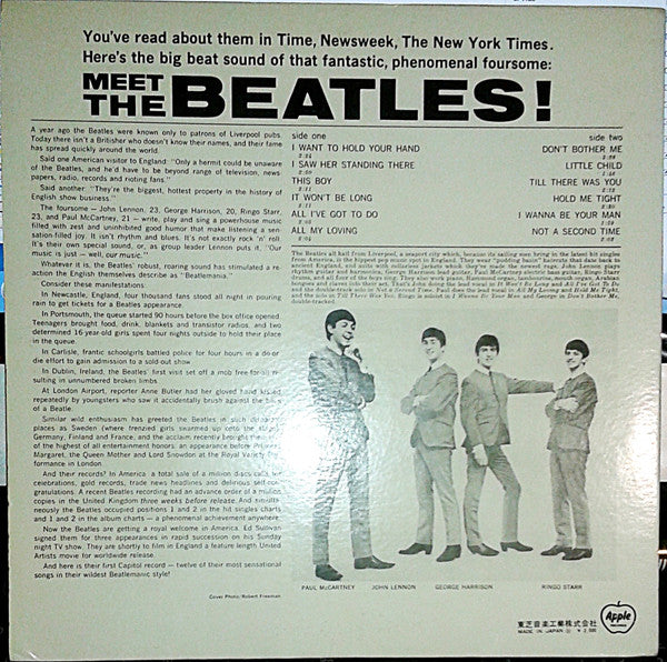 The Beatles – Meet The Beatles! LP vinyl record, image 2 of 10