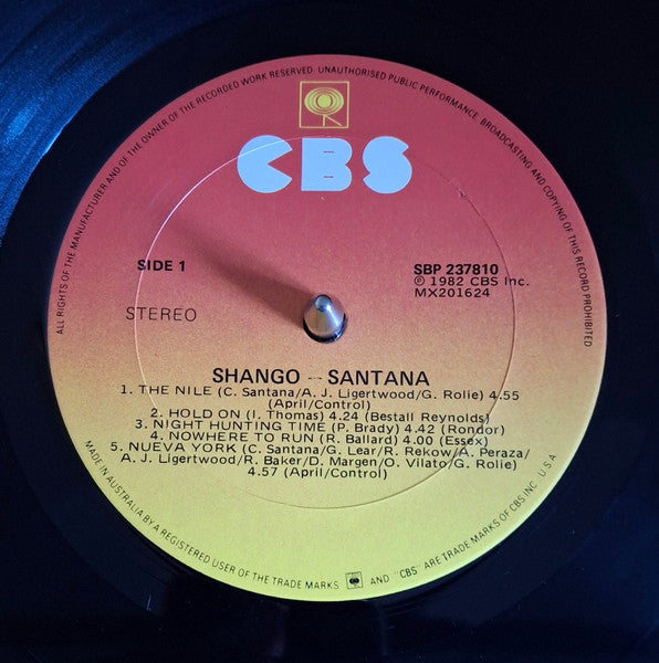 Santana – Shango LP vinyl record, image 5 of 6