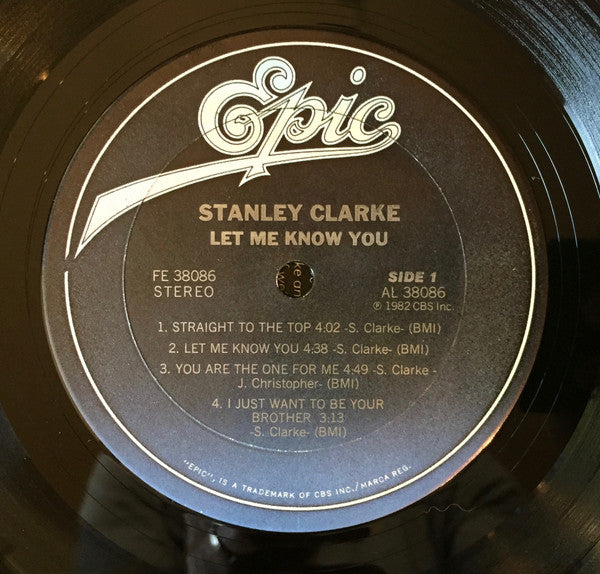 Stanley Clarke – Let Me Know You LP vinyl record, image 5 of 6