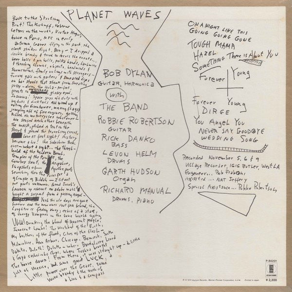 Bob Dylan – Planet Waves LP vinyl record, image 4 of 10