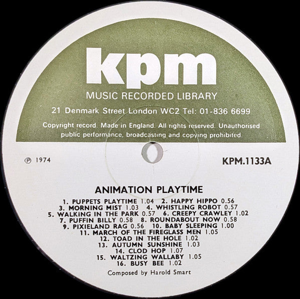 Harold Smart – Animation Playtime LP vinyl record, image 3 of 4