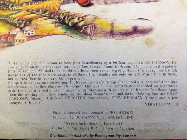 Bo Hansson – Music Inspired By Lord Of The Rings LP vinyl record, image 3 of 5