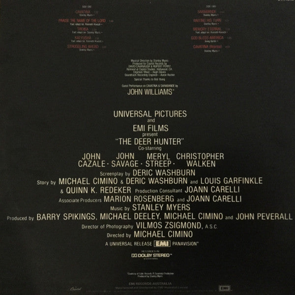 Various – The Deer Hunter (Original Motion Picture Soundtrack) LP vinyl record, image 2 of 4