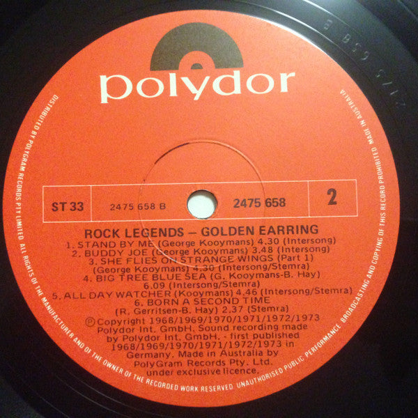Golden Earring – Rock Legends LP vinyl record, image 6 of 6