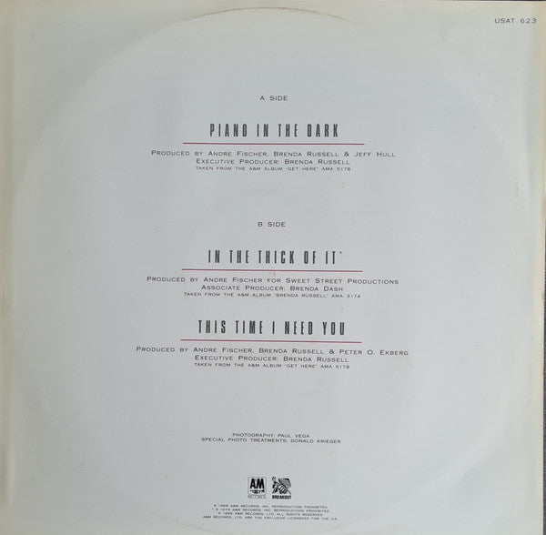 Brenda Russell – Piano In The Dark 12" vinyl record, image 2 of 4