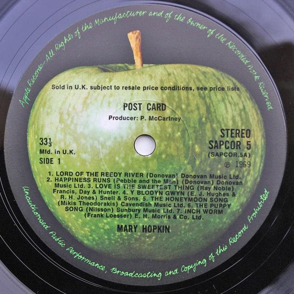 Mary Hopkin – Post Card LP vinyl record, image 3 of 4