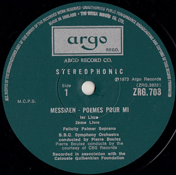 Olivier Messiaen, Sir Michael Tippett – Poèmes Pour Mi / Songs For Dov LP vinyl record, image 5 of 10