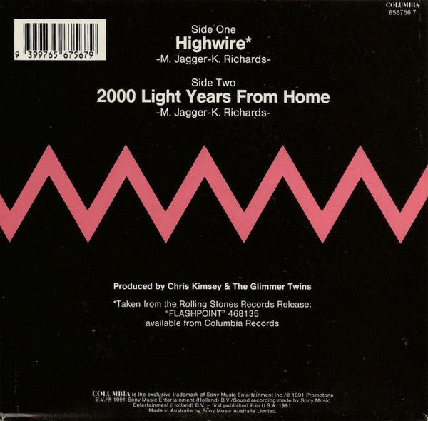 The Rolling Stones – Highwire 7" vinyl record, image 2 of 4