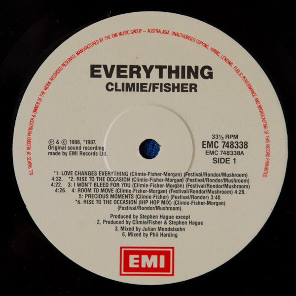 Climie Fisher – Everything LP vinyl record, image 5 of 5