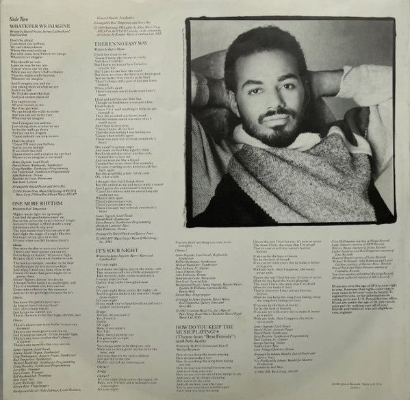 James Ingram – It's Your Night LP vinyl record, image 2 of 4