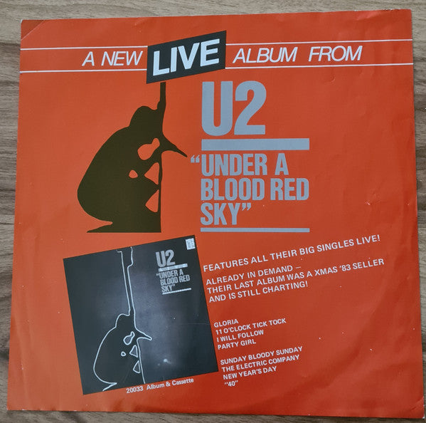 U2 – Under A Blood Red Sky (Live) LP vinyl record, image 6 of 6
