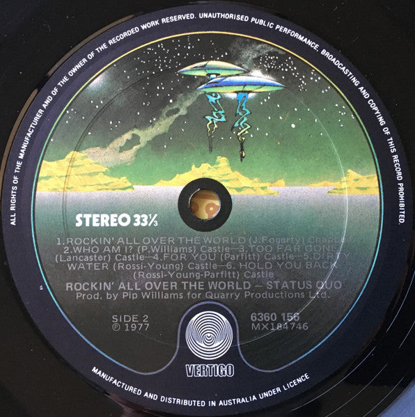 Status Quo – Rockin' All Over The World LP vinyl record, image 6 of 6