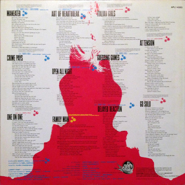 Daryl Hall & John Oates – H₂O LP vinyl record, image 4 of 6