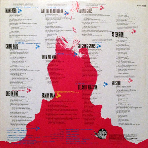 Daryl Hall & John Oates – H₂O LP vinyl record, image 4 of 6