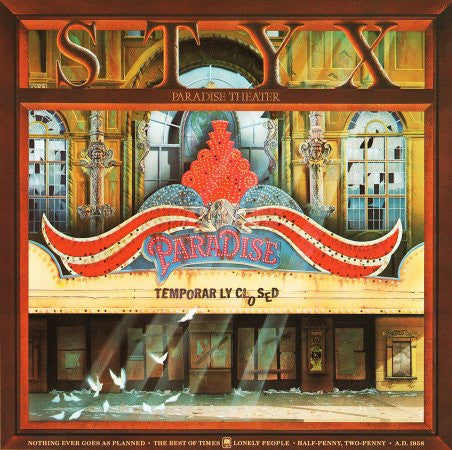 Styx – Paradise Theatre LP vinyl record, image 2 of 6