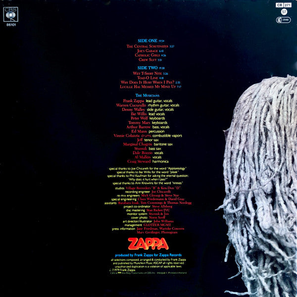 Frank Zappa – Joe's Garage Act I LP vinyl record, image 4 of 10