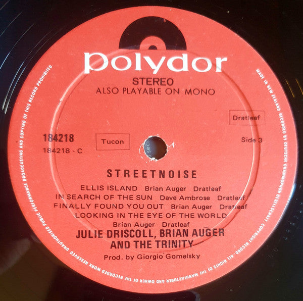 Julie Driscoll, Brian Auger & The Trinity – Streetnoise (2xLP) LP vinyl record, image 7 of 8