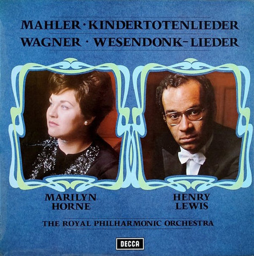 Gustav Mahler, Richard Wagner, Marilyn Horne, Henry Lewis, Royal Philharmonic Orchestra – Kindertotenlieder / Wesendonk-Lieder LP vinyl record, image 1 of 6