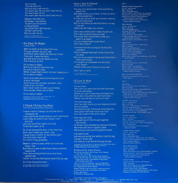 Olivia Newton-John – Making A Good Thing Better LP vinyl record, image 3 of 6