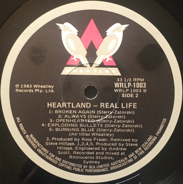 Real Life – Heart Land LP vinyl record, image 6 of 6