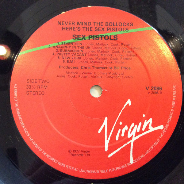 Sex Pistols – Never Mind The Bollocks Here's The Sex Pistols LP vinyl record, image 4 of 4