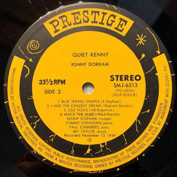 Kenny Dorham – Quiet Kenny LP vinyl record, image 4 of 5