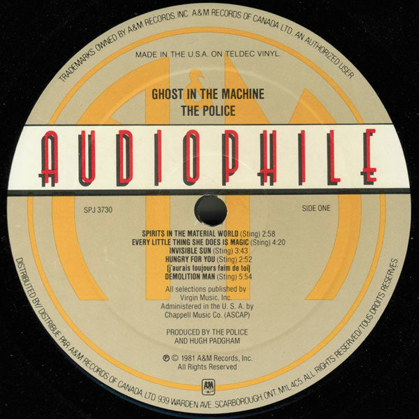 The Police – Ghost In The Machine LP vinyl record, image 3 of 4