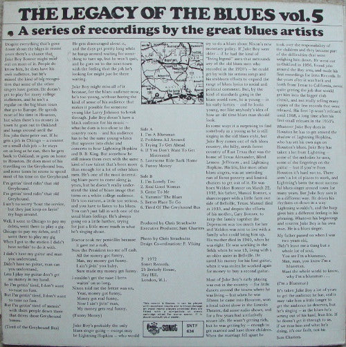Juke Boy Bonner – The Legacy Of The Blues Vol. 5 LP vinyl record, image 2 of 4