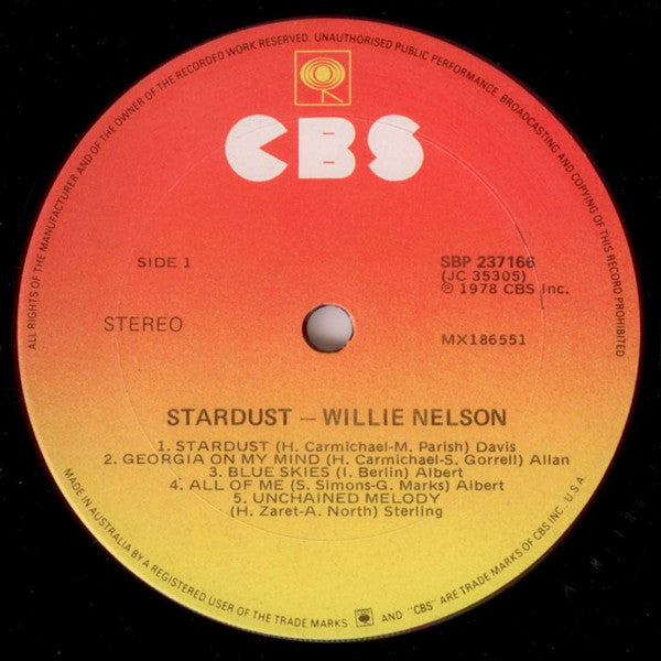 Willie Nelson – Stardust LP vinyl record, image 3 of 5