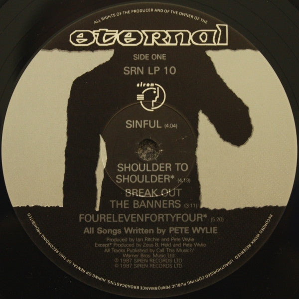 Pete Wylie – Sinful LP vinyl record, image 3 of 6