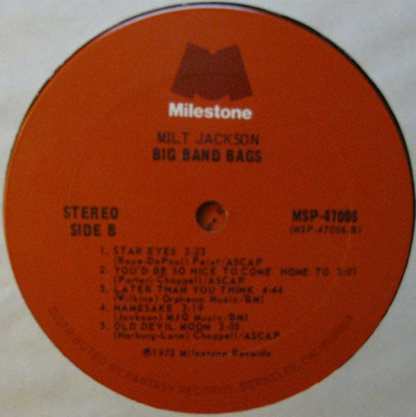 Milt Jackson – Big Band Bags (2xLP) LP vinyl record, image 5 of 8