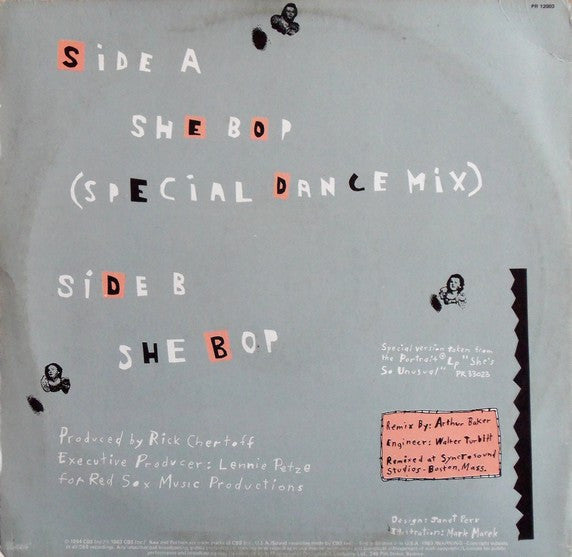 Cyndi Lauper – She Bop 12" vinyl record, image 2 of 4