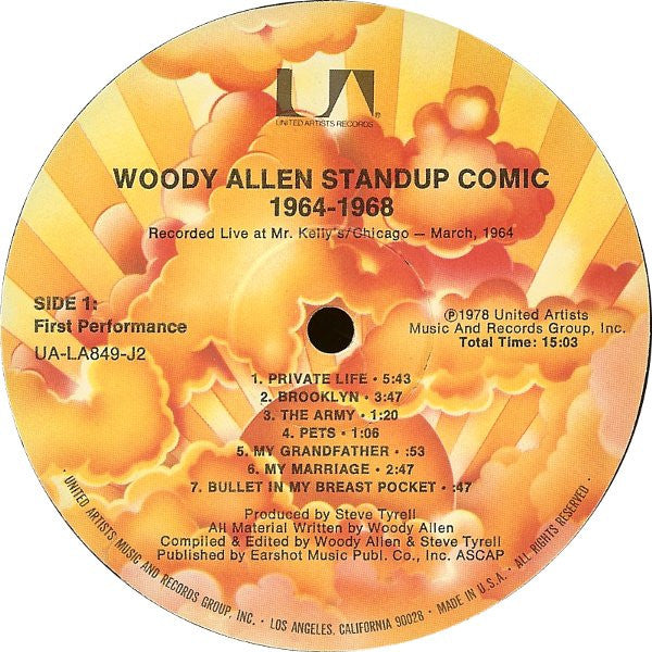 Woody Allen – Standup Comic: 1964-1968 (2xLP) LP vinyl record, image 5 of 10