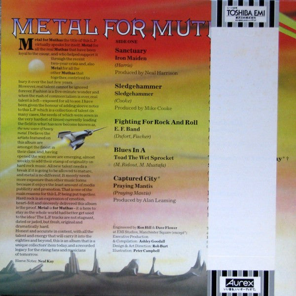 Various – Metal For Muthas LP vinyl record, image 2 of 4