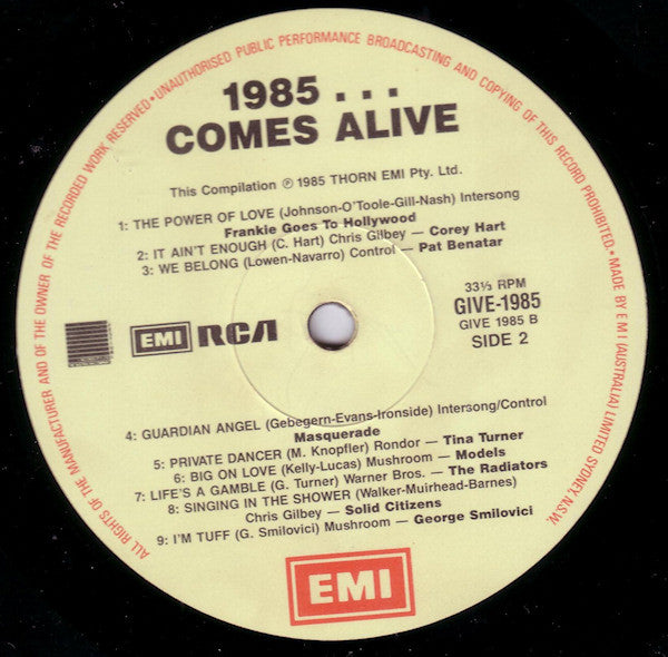 Various – 1985...Comes Alive LP vinyl record, image 3 of 6