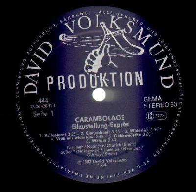Carambolage – Eilzustellung-Exprès LP vinyl record, image 7 of 8