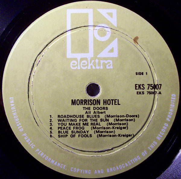 The Doors – Morrison Hotel LP vinyl record, image 4 of 4